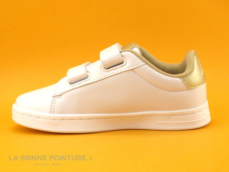 Kappa Tchouri EV Perfo White Gold - 3117M2W - Basket Fille Velcro – Image 4