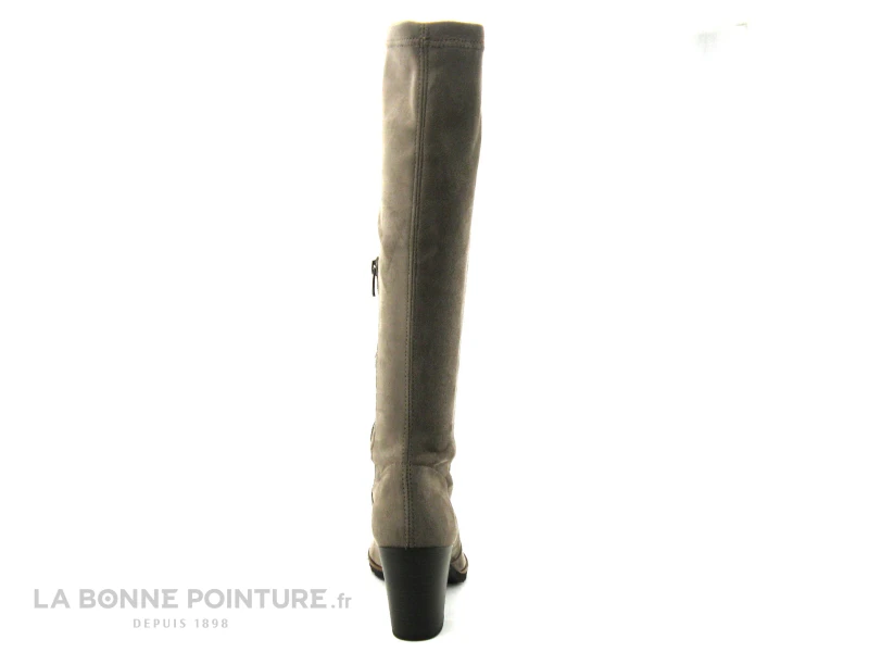 Dorking D7890 THAIS - Stretch Taupe - Botte Femme Talon Haut – Image 4