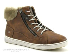 Mustang 1349 504 301 Marronnier - Basket Avec Col Fourrure Femme