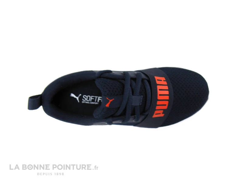 Puma WIRED RUN Kids - Basket Sport Enfant Bleu Marine Et Rouge – Image 6