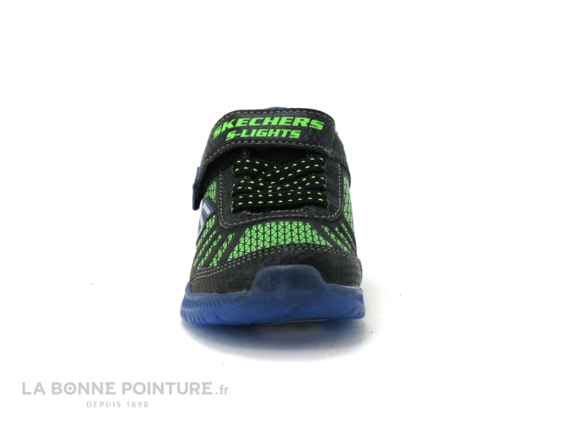 Skechers Light ILLUMI Black Blue Lime - 401520N - Basket Led – Image 2