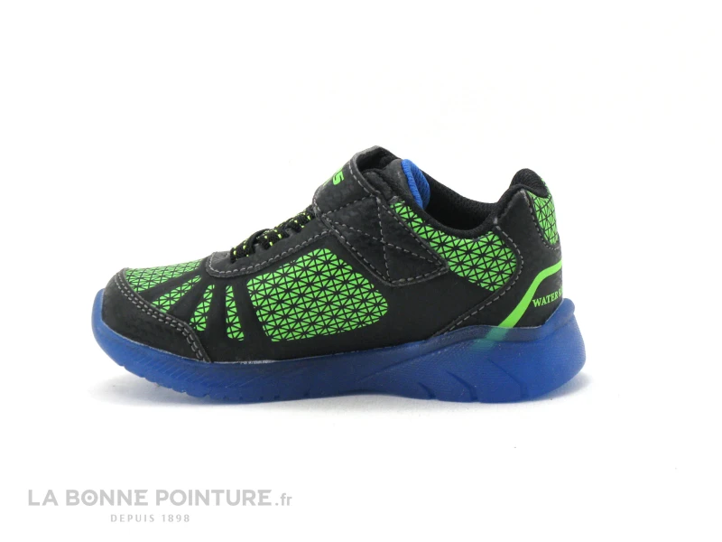 Skechers Light ILLUMI Black Blue Lime - 401520N - Basket Led – Image 4