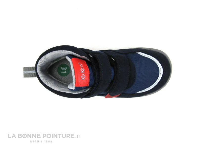 Kickers JUNIBO Marine Rouge 878780-10 - Basket Montante Velcro – Image 6