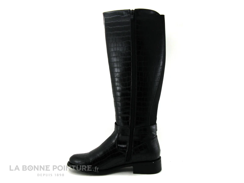 LPB ARINA Noir Croco - Botte Femme CH04BT009 – Image 3