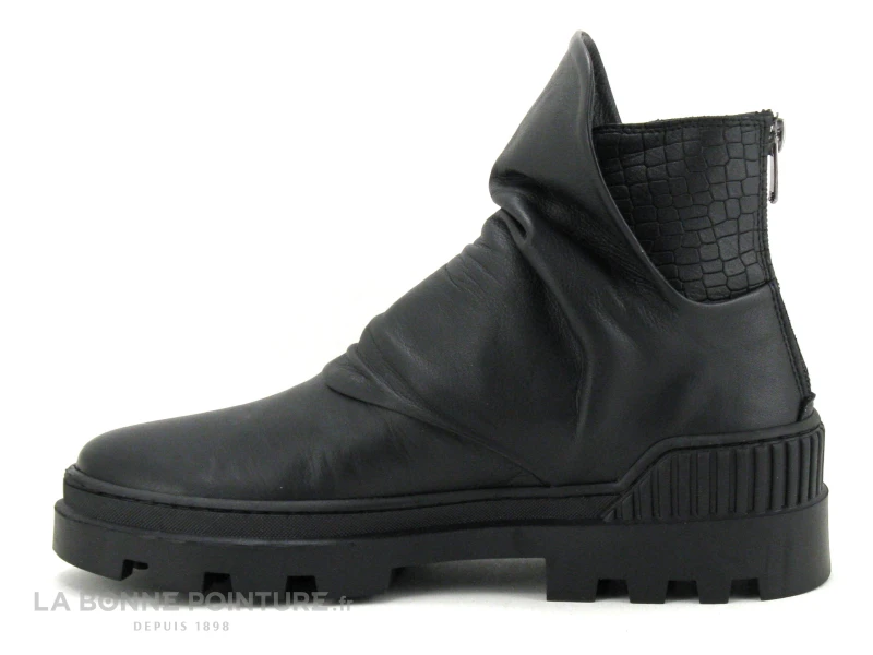 MamZelle PLENITA Noir Croco - Boots Femme - Semelle Crantee – Image 3