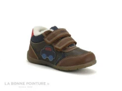 Geox ELTHAN Cognac Navy - B261PA - Basket Bebe 2 Velcros