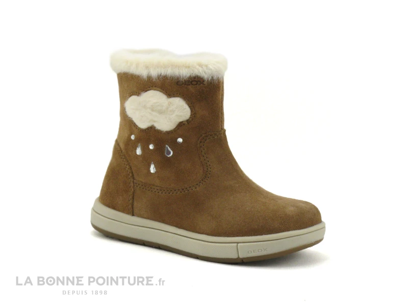Geox TROTTOLA B164AB Whisky Marron - Bottillon Fille
