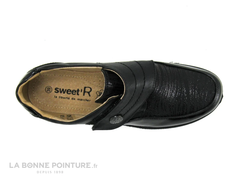 Sweet R CENTAINE Noir - Chaussure Basse Femme Avec Scratch – Image 4