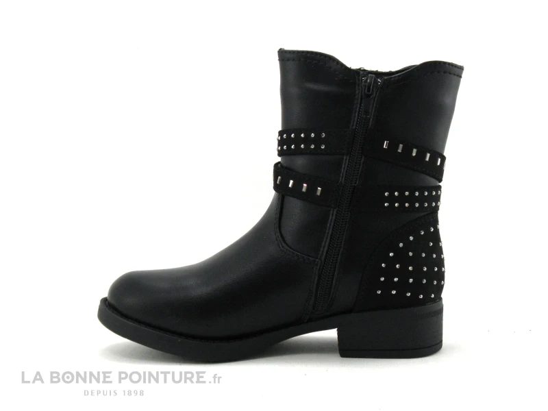 Wipop Dairy Noir-boots Fille Zippees – Image 3
