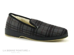 Saez CADETE Gris Noir Marron - Carreaux - Charentaise Femme