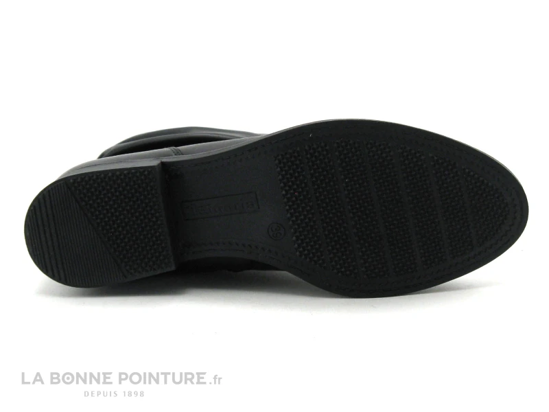 Tamaris Black 1-25055-25 Bottines Noires Plissees A Zip – Image 7