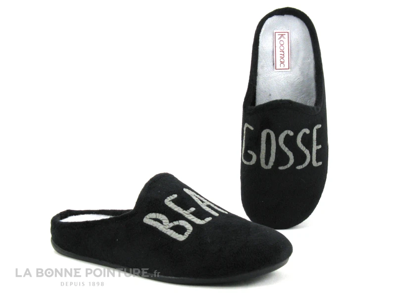 Koomac MAMORE Noir - Beau Gosse - Pantoufle Mule Homme – Image 5