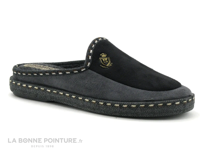 Koyuk Dinamic 42226 Gris Fonce - Noir - Pantoufle Homme