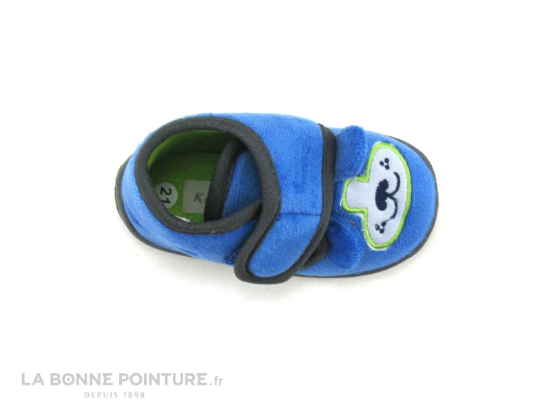Kaoma 6674202153 - Bleu Ciel - Chien - Chausson Velcro BEBE – Image 3