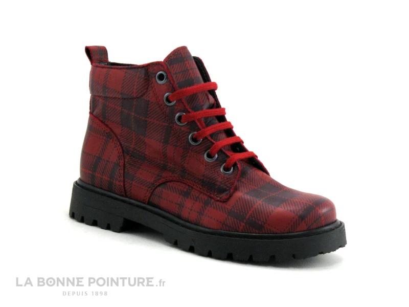 Bopy SIGMALA Rouge Ecossais - Boots Fille – Image 5