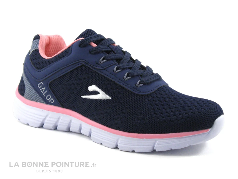 Galop L67551-401 Navy - Basket Femme Bleu Marine Et Rose – Image 5