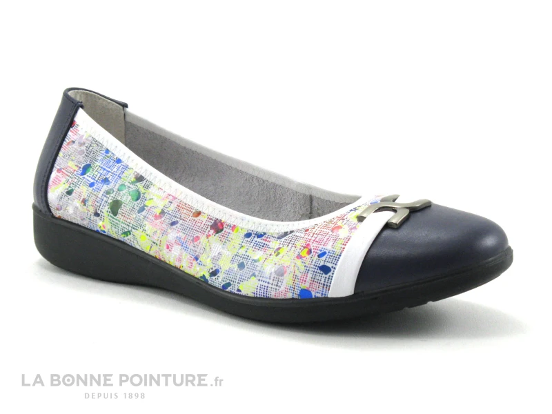 Inea INDIRA Blanc Multicolore - Ballerine Femme – Image 5
