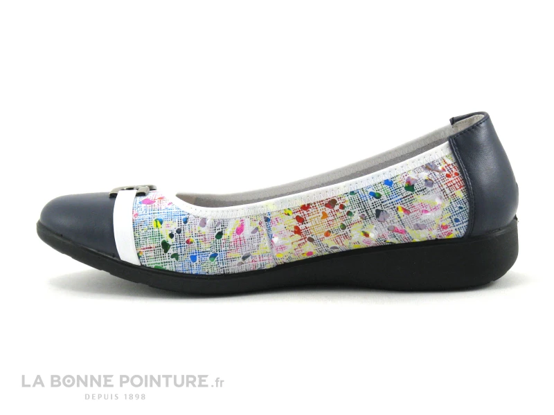 Inea INDIRA Blanc Multicolore - Ballerine Femme – Image 3