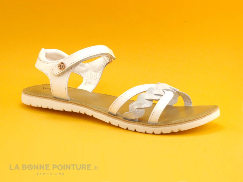 Kickers BETTY Blanc - 694790-30-3 - Nu-pieds Fille – Image 5