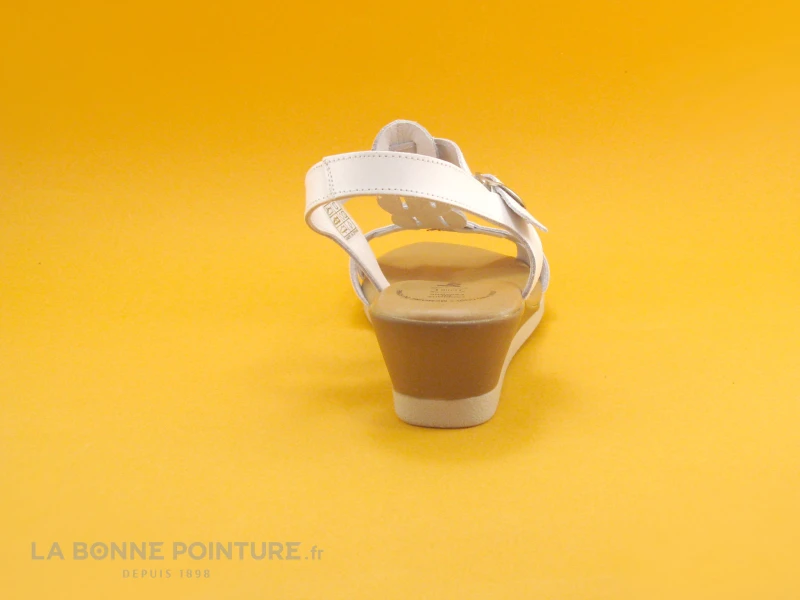 Jordana 2323 - Blanc - Argent - Sandale Compensee Femme – Image 4