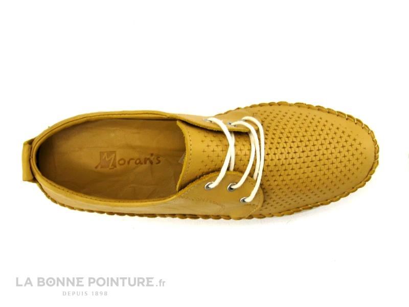 Morans MAGIKA Moutarde - Chaussure A Lacet Femme Cuir Jaune – Image 6