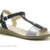 Morans VIDDY Marine Argent Bride Salome - Sandale Femme
