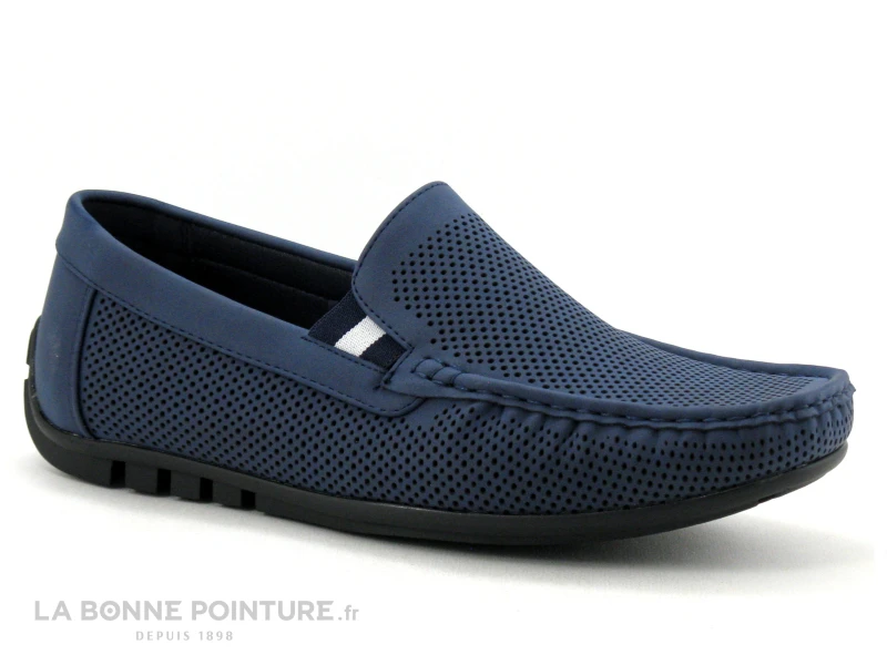 Moza-X B224460 Navy - Mocassin Souple Homme