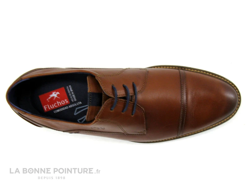 Fluchos F1630 THEO Memory Cuero - Chaussure Habille Homme Marron – Image 6