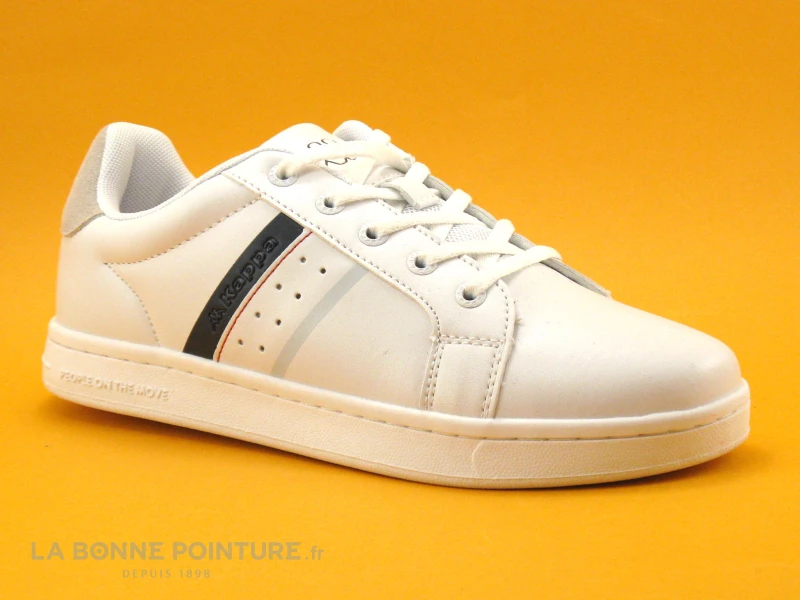 Kappa LOGO ALPHA LACE 311CFPW - White - Blue - Basket Mode Juniors – Image 5