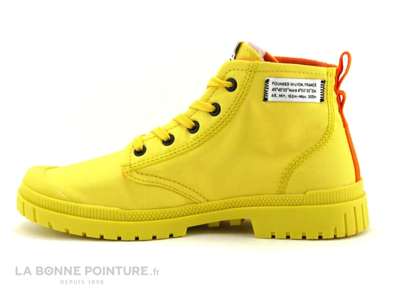 Palladium OVERLAB - Super Lemon - 77371 - Basket Montante Jaune – Image 3