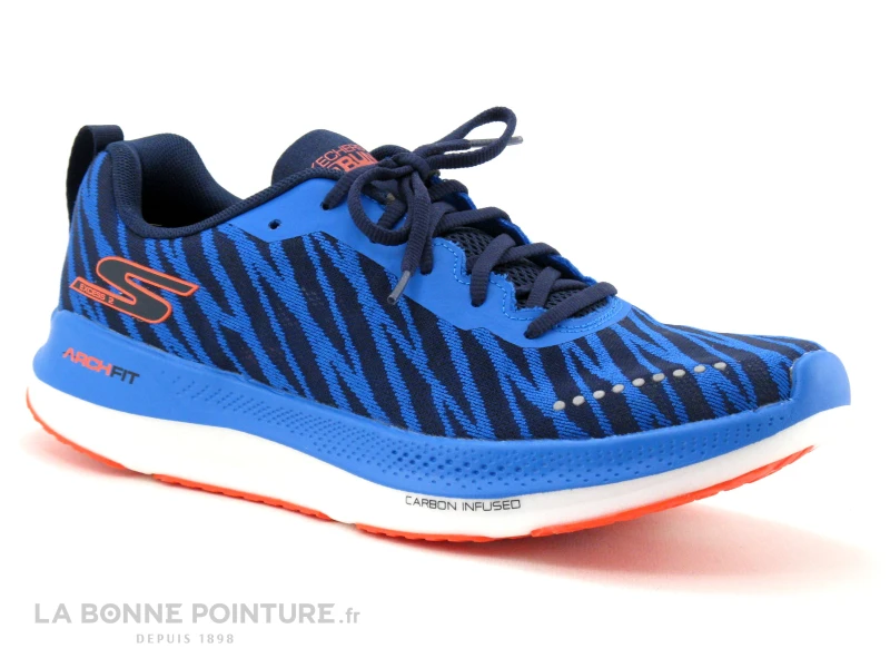 Skechers 246035 GO RUN Razor Excess 2 - Bleu - Basket Running Homme – Image 5