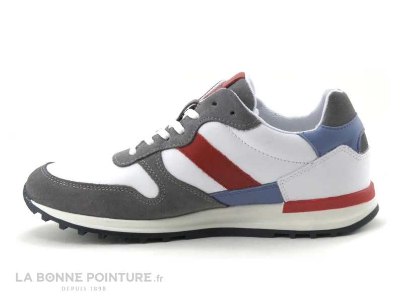 Cotemer DALMAS - Blanc Gris Rouge Bleu - Basket Ville Homme – Image 3