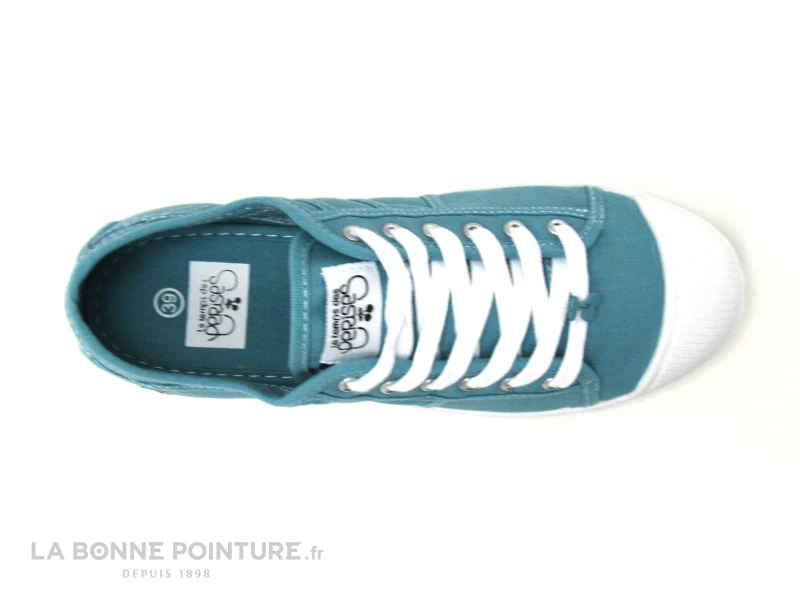 Le Temps Des Cerises Basic 02 Vert - Basket Toile Femme – Image 6