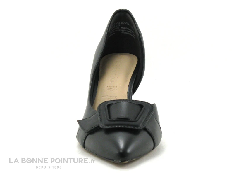Tamaris 1-22409-28 Black - Escarpin Cuir Noir Talon Haut – Image 2