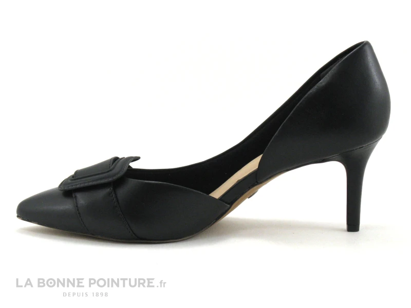 Tamaris 1-22409-28 Black - Escarpin Cuir Noir Talon Haut – Image 3