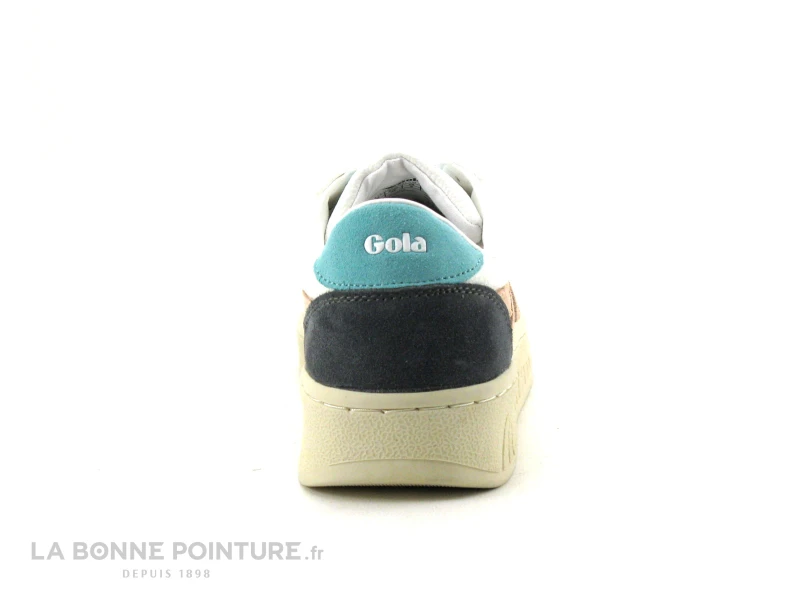 Gola GRANDSLAM Trident - Blanc Rose Vert - Basket Mode Femme – Image 4