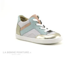 Bellamy BIBI Or Blanc Pastel - Basket Montante Fille