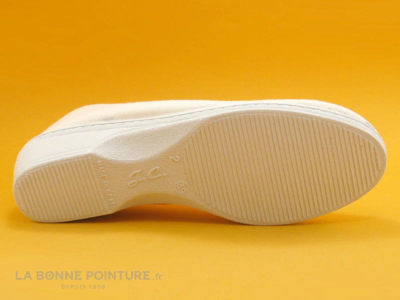 RYB - 102 Elastique - Chausson Femme - Toile Blanche – Image 4