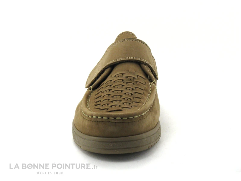 Arima BRAUNE Nubuck Taupe - Chaussure Velcro – Image 2