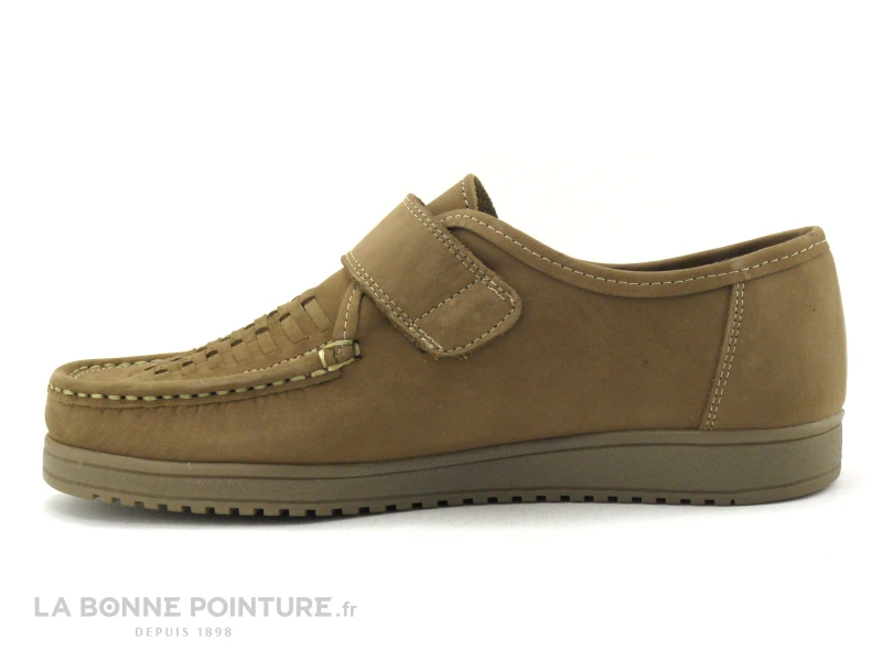 Arima BRAUNE Nubuck Taupe - Chaussure Velcro – Image 3