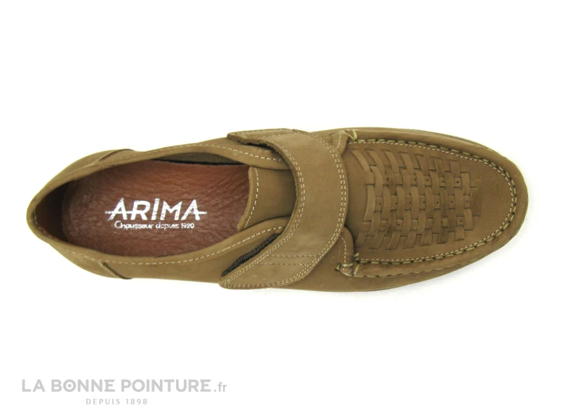 Arima BRAUNE Nubuck Taupe - Chaussure Velcro – Image 5
