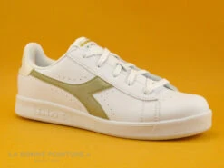 Diadora GAME 872730-40-31 White Gold - Sneakers Blanche Et Or