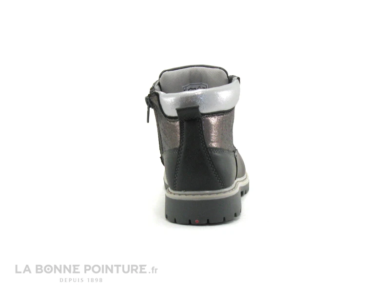 NA Dacieuse 17289 Dark Grey - Boots Fille Argent - Paillettes – Image 4