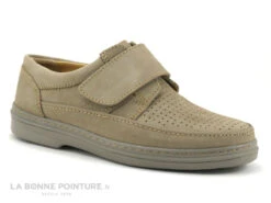 Celferi 002-V-B- Beige - Chaussure Homme Daim Beige Avec Scratch