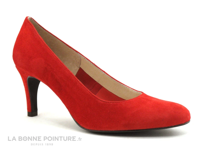 CATY KIVALA Gapa 60 - Velours Rouge - Escarpin Talon Haut – Image 5