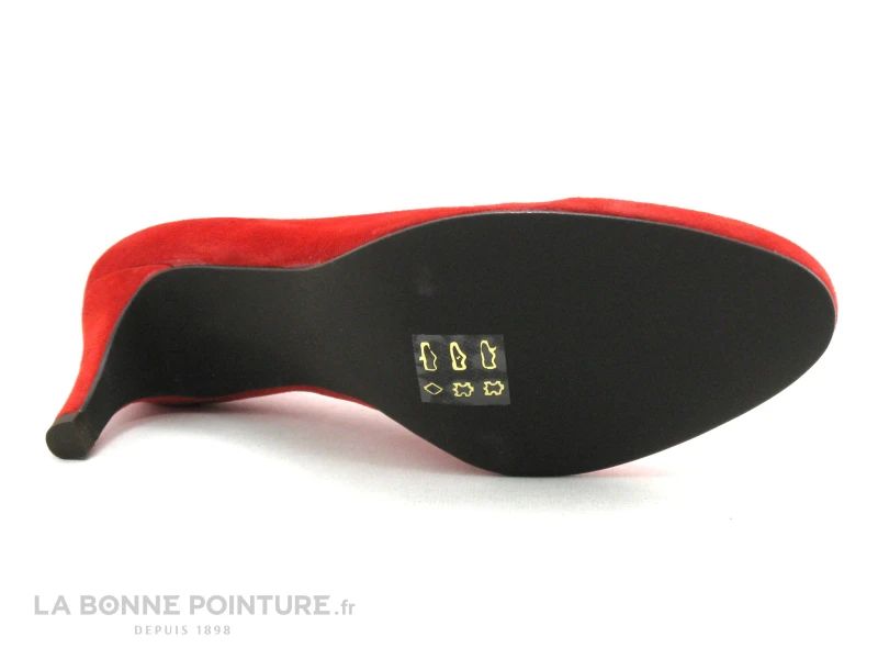 CATY KIVALA Gapa 60 - Velours Rouge - Escarpin Talon Haut – Image 7