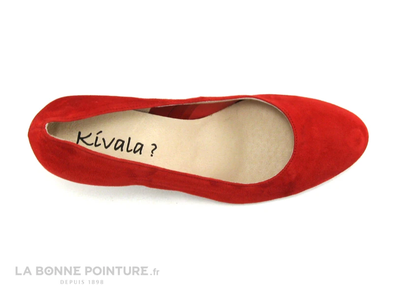 CATY KIVALA Gapa 60 - Velours Rouge - Escarpin Talon Haut – Image 6