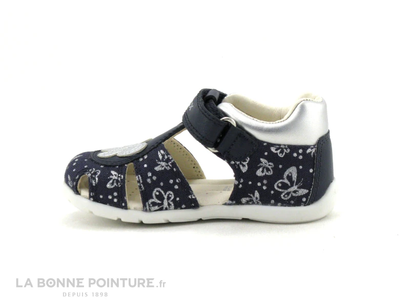Geox ELTHAN Girl Navy Silver B251QC - Sandale BEBE Fille – Image 3