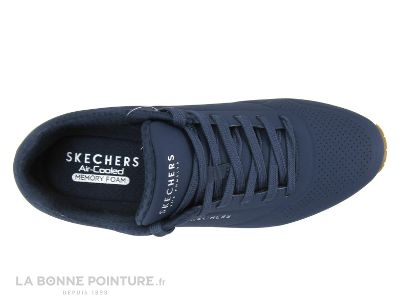 Skechers UNO STAND ON AIR Navy 52458 - Sneakers Bleu Marine Homme – Image 6