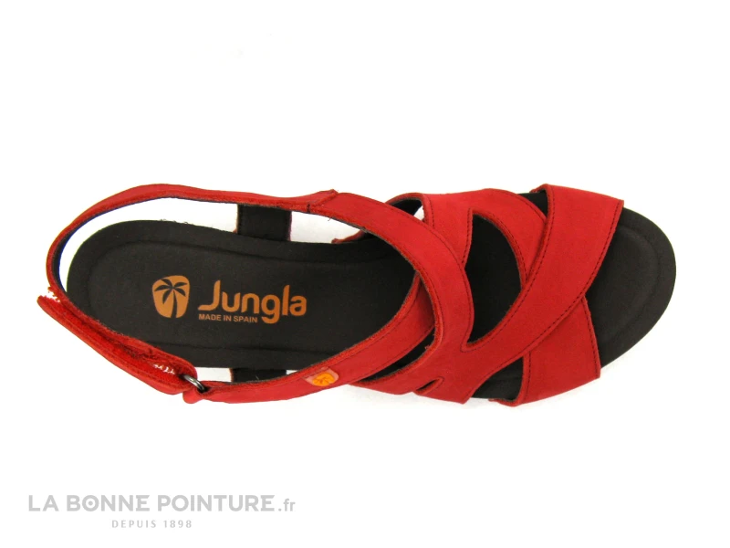 Jungla 8005 - Nu-pieds Femme En Cuir Rouge A Talon Haut – Image 6